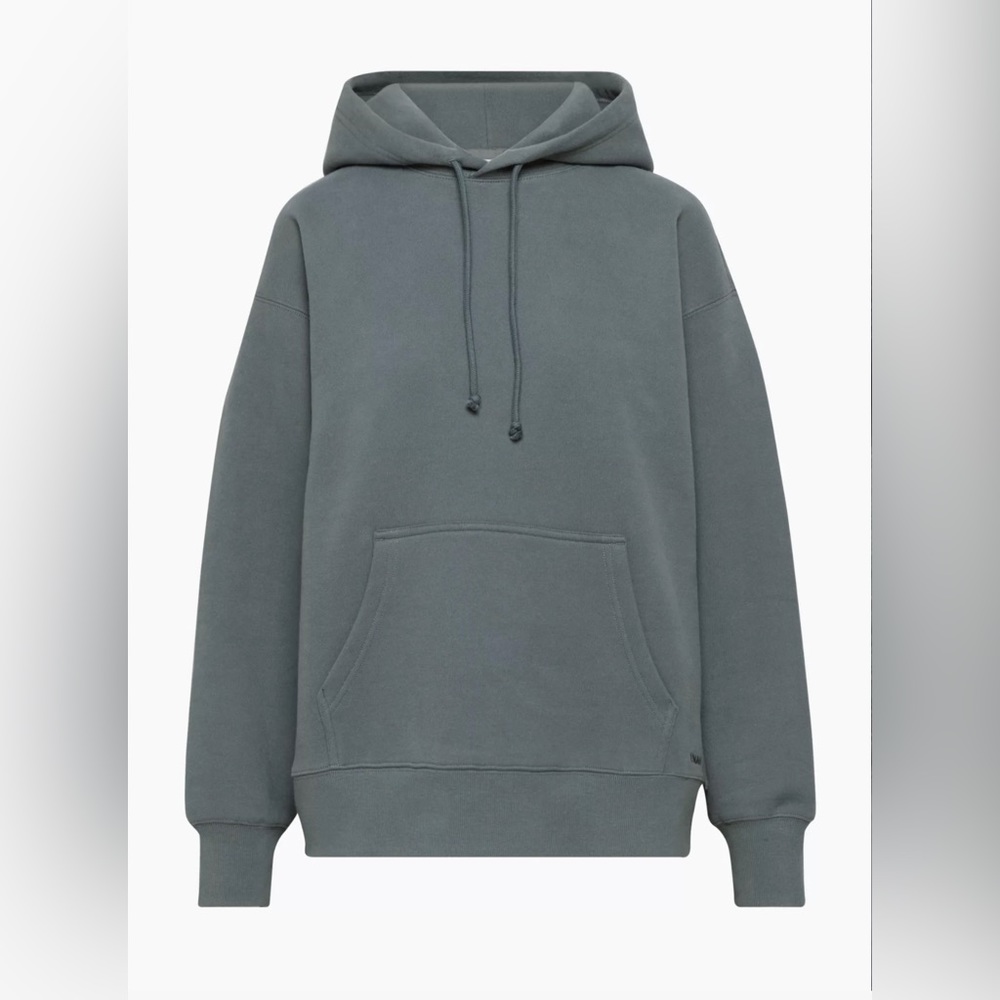 TNA Cozy Boyfriend Fleece Hoodie Echo Grey Size XS